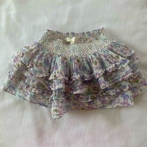 Loveshack fancy girls Billie skirt size 4-5Y